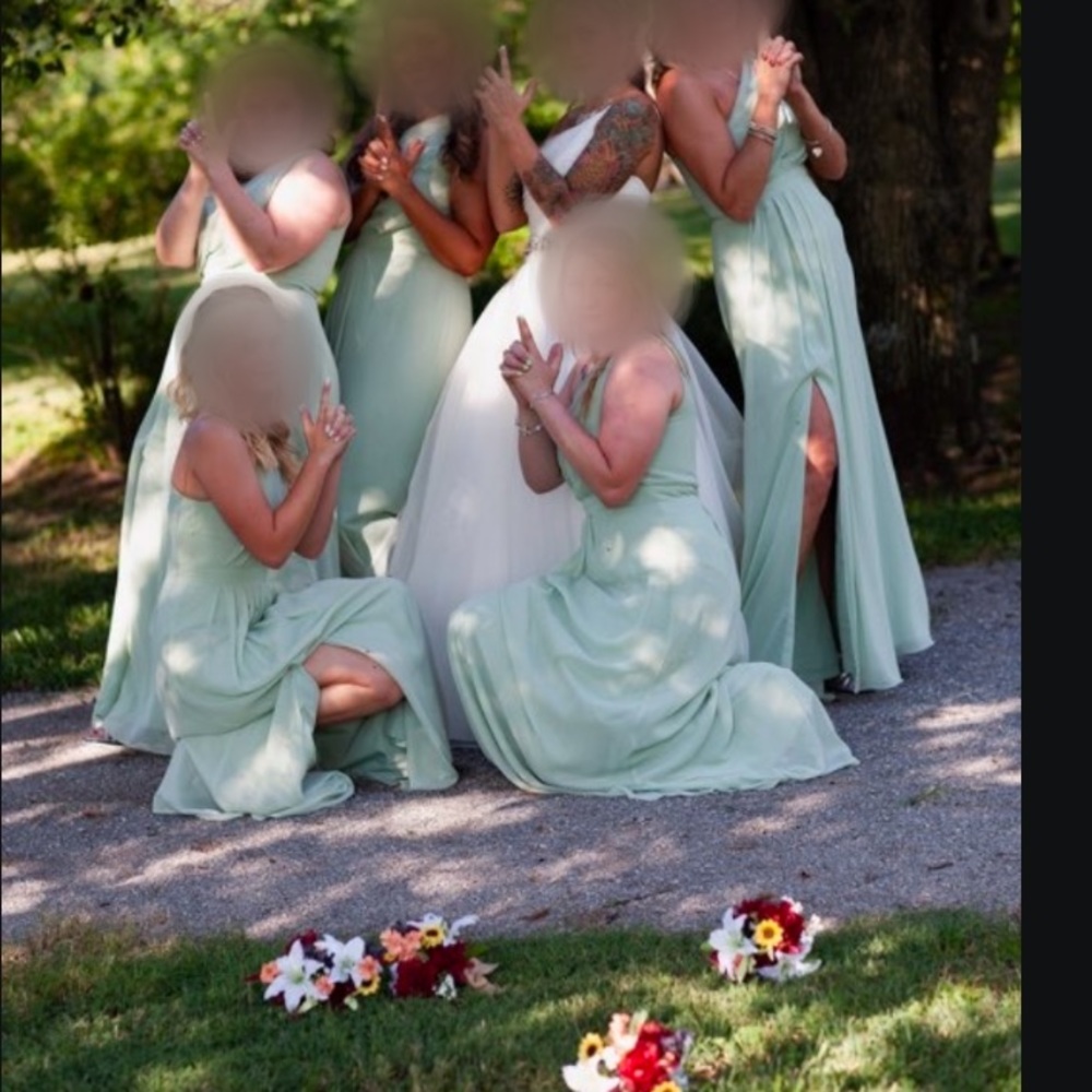 2 Formal/Bridesmaid  dresses sizes 0 and 12